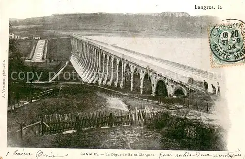 AK / Ansichtskarte Langres La Digue de Saint Ciergues Langres