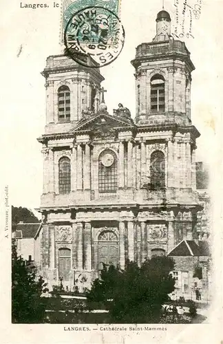 AK / Ansichtskarte Langres Cathedrale Saint Mammes Langres