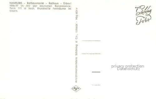 AK / Ansichtskarte Hamburg Rathausmarkt Rathaus Hamburg