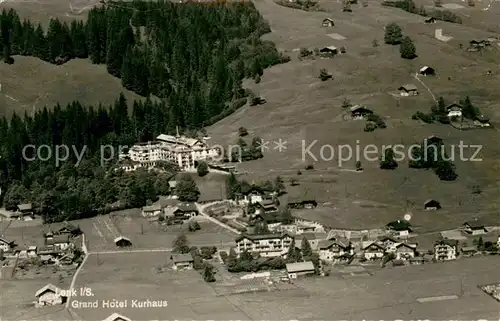 AK / Ansichtskarte Lenk_Simmental Grand Hotel Kurhaus Fliegeraufnahme Lenk Simmental