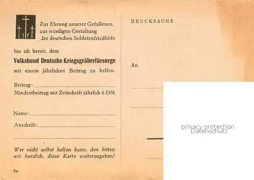 AK / Ansichtskarte Gmund_Tegernsee Soldatenfriedhof Volksbund Deutsche Kriegsgraeberfuersorge Gmund Tegernsee