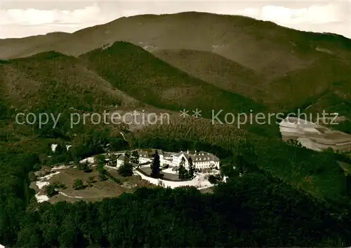 AK / Ansichtskarte Obereggenen Schloss Buergeln mit Hochblauen Schwarzwald Fliegeraufnahme Obereggenen