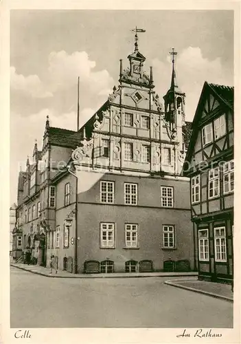 AK / Ansichtskarte Celle_Niedersachsen Rathaus Kunstverlag Deutsche Lande im Lichtbild Nr. 1140 Celle_Niedersachsen