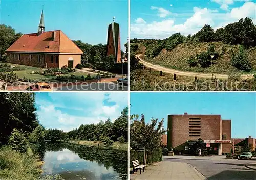 AK / Ansichtskarte St_Michaelisdonn Kirche Landschaft Partie Innenstadt St_Michaelisdonn