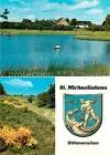 AK / Ansichtskarte St_Michaelisdonn Landschaftspanorama Uferpartie am Wasser Wappen St_Michaelisdonn