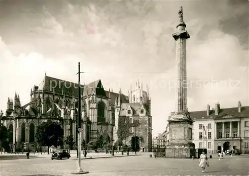 AK / Ansichtskarte Nantes_Loire_Atlantique Colonne Louis XVI et cathedrale Nantes_Loire_Atlantique