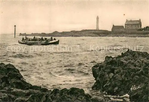 AK / Ansichtskarte Cherbourg Dans la Hague Pointe de Goury Rentree du canot de sauvetage par gros temps 