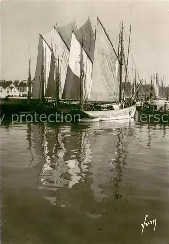 AK / Ansichtskarte Concarneau_Finistere Thonniers au port Feldpost Concarneau_Finistere