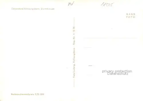 AK / Ansichtskarte Kuehlungsborn_Ostseebad Sturmklause Kuehlungsborn_Ostseebad