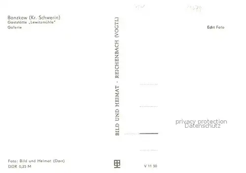 AK / Ansichtskarte Banzkow Gaststaette Lewitzmuehle Galerie Banzkow