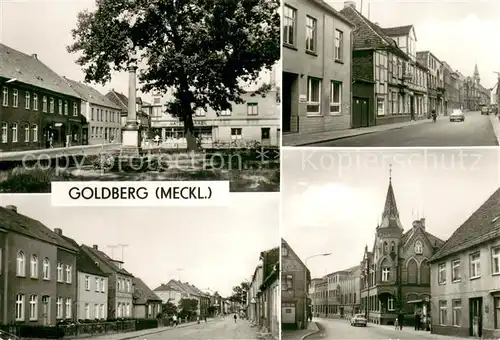 AK / Ansichtskarte Goldberg_Mecklenburg Strasse des Friedens Karl Marx Strasse Goldberg_Mecklenburg