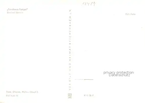 AK / Ansichtskarte Bansin_Ostseebad Forsthaus Fangel Terrasse Bansin_Ostseebad