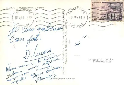 AK / Ansichtskarte Douarnenez Thonniers au port Douarnenez