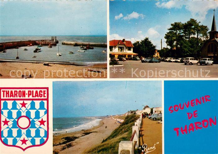 Ak Ansichtskarte Tharon Plage Port Place De La Duchesse Anne Tharon Plage Nr Kr