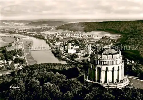 AK / Ansichtskarte Kelheim_Donau Panorama mit Befreiungshalle 