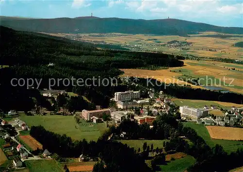 AK / Ansichtskarte Alexandersbad_Bad Fliegeraufnahme mit Ochsenkopf und Schneeberg Alexandersbad_Bad