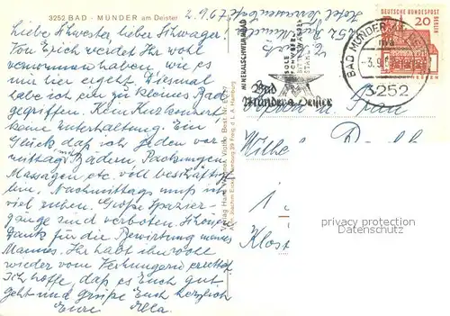 AK / Ansichtskarte Bad_Muender Fliegeraufnahme Bad_Muender