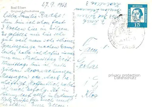 AK / Ansichtskarte Bad_Eilsen Fliegeraufnahme Bad_Eilsen