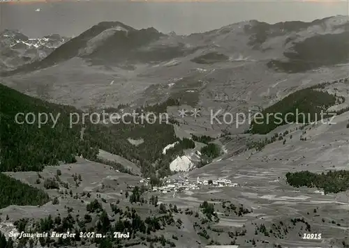 AK / Ansichtskarte Serfaus_Tirol Fliegeraufnahme mit Furgler Serfaus Tirol