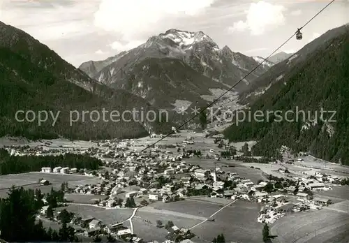 AK / Ansichtskarte Mayrhofen_Zillertal Fliegeraufnahme mit Gruenberg und Penkenbahn Mayrhofen_Zillertal