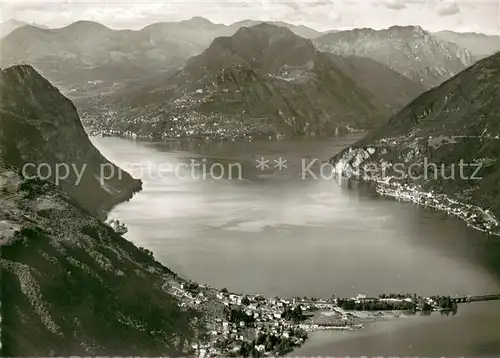 AK / Ansichtskarte Melide Fliegeraufnahme Melide