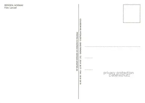 AK / Ansichtskarte Bergen_Norwegen Fliegeraufnahme Bergen Norwegen
