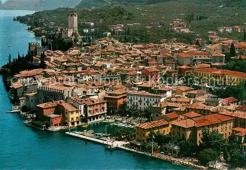AK / Ansichtskarte Malcesine_Lago_di_Garda Fliegeraufnahme Malcesine_Lago_di_Garda
