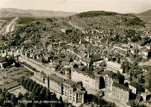 AK / Ansichtskarte Feldkirch_Vorarlberg Fliegeraufnahme mit Ardetzenberg Feldkirch Vorarlberg