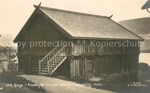 AK / Ansichtskarte Voss_Hordaland Finneloftet Norges aeldste Traebygning Voss_Hordaland