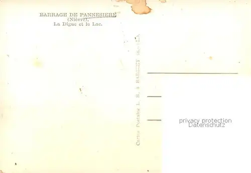 AK / Ansichtskarte Pannesiere_Pannecieres Barrage de Pannesiere la digue et le lac 