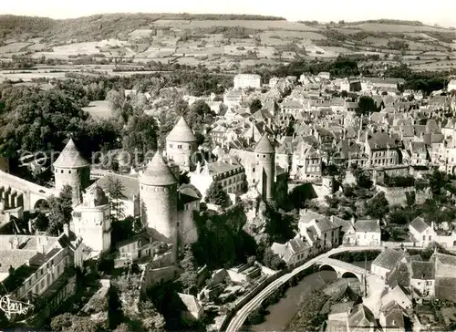 AK / Ansichtskarte Semur en Auxois Les quatre tours et la ville vue aerienne Semur en Auxois