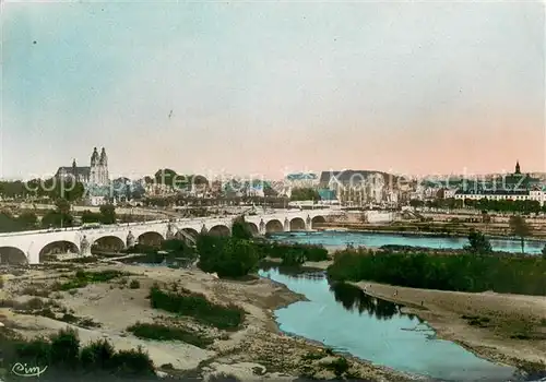 AK / Ansichtskarte Tours_Indre et Loire Vue generale sur la Loire et la ville Tours Indre et Loire