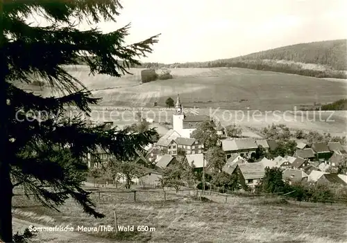 AK / Ansichtskarte Meura Ortsansicht mit Kirche Sommerfrische Meura