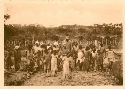 AK / Ansichtskarte Katanga_Kongo Le pasteur et son troupeau Apostolat des Benedictins au Congo 