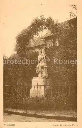 AK / Ansichtskarte Sceaux_Seine Statue de la Jeune Mere Sceaux Seine