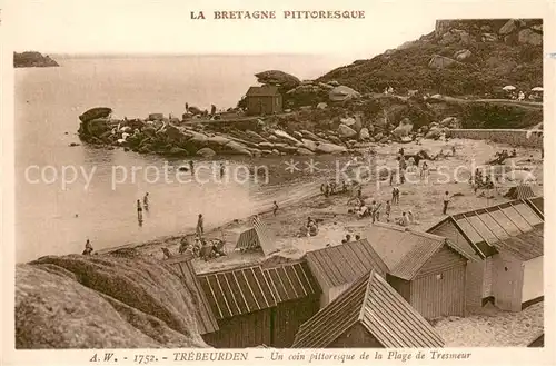 AK / Ansichtskarte Trebeurden Un coin pittoresue de la Plage de Tresmeur Trebeurden