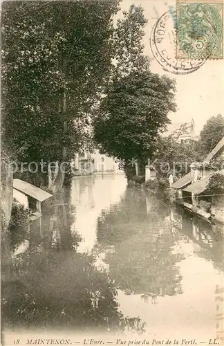 AK / Ansichtskarte Maintenon L Eure vue prise du Pont de la Ferte Maintenon