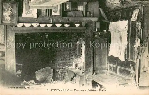 AK / Ansichtskarte Pont Aven Environs Interieur Breton Pont Aven