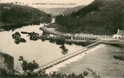 AK / Ansichtskarte Hennebont Ecluse de Polvern sur le Blavet Hennebont