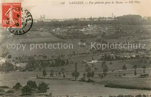 AK / Ansichtskarte Langres Vue generale prise de Buzon Langres