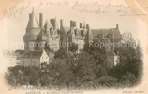AK / Ansichtskarte Langeais Chateau facade occidentale Langeais
