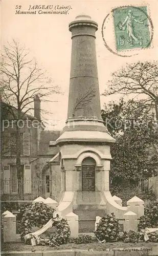 AK / Ansichtskarte Jargeau_Loiret Monument Commemoratif Jargeau Loiret