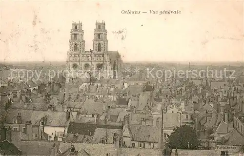 AK / Ansichtskarte Orleans_Loiret Vue generale et la cathedrale Orleans_Loiret