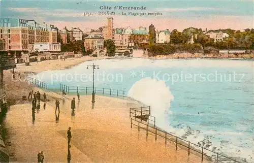 AK / Ansichtskarte Dinard_35 La plage par tempete 