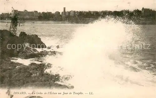 AK / Ansichtskarte Dinard_35 La Greve de l ecluse un joour de tempete 