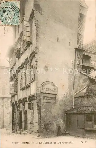 AK / Ansichtskarte Rennes_35 La Maison du Guesclin 