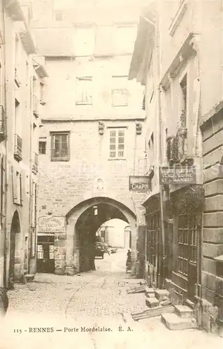 AK / Ansichtskarte Rennes_35 Porte Mordelaise 