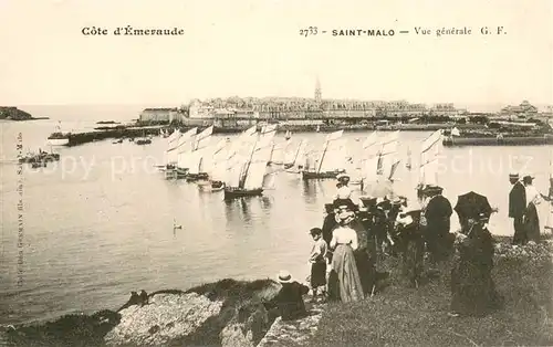 AK / Ansichtskarte Saint Malo_35 Vue generale Port Cote d Emeraude 