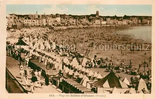 AK / Ansichtskarte Les_Sables d_Olonne La Plage Les_Sables d_Olonne