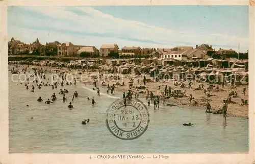 AK / Ansichtskarte Croix_de_Vie_Vendee La plage Croix_de_Vie_Vendee